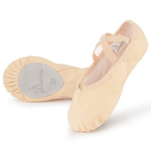 Soudittur Scarpe Danza Classica in Tela Beige - Comfort e Performance per Ballerine