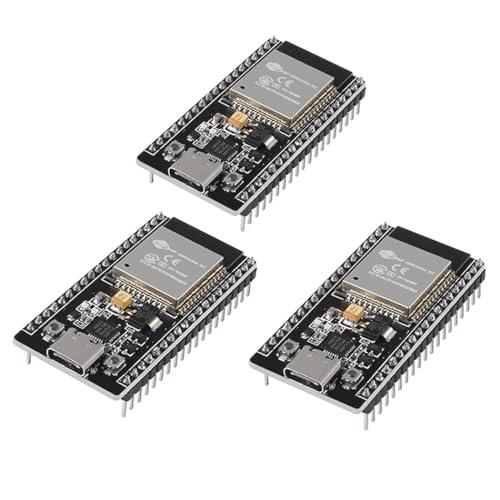 Hailege 3 pezzi ESP-WROOM-32 ESP32 CP2012 USB-C: Modulo di Sviluppo Dual Core con Interfaccia Type-C