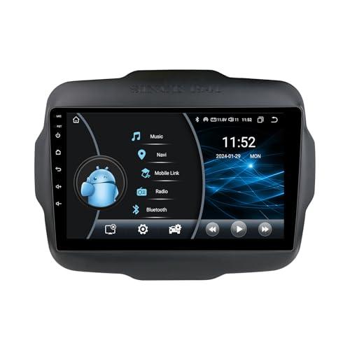Autoradio Android 13 per Jeep Renegade (2016-2022) - 9 pollici, 4GB+64GB, CarPlay/Android Auto Wireless