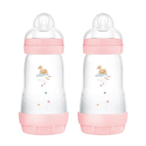 MAM Biberon Easy Start Anticolica, Set da 2, 260 ml, Rosa