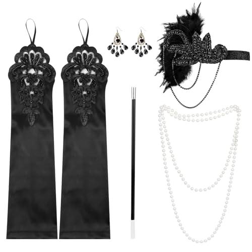 Set Accessori Anni '20 Donna - Great Gatsby Charleston