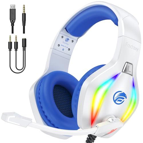 Fachixy FC100 Cuffie Gaming RGB con Microfono per PS4, PS5, PC, Xbox e Nintendo Switch