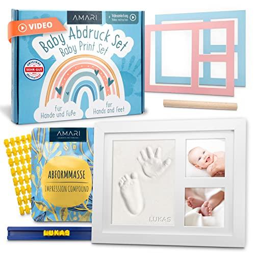 Amari® Set Impronte Neonati Arcobaleno: Ricordo Indelebile con Cornice