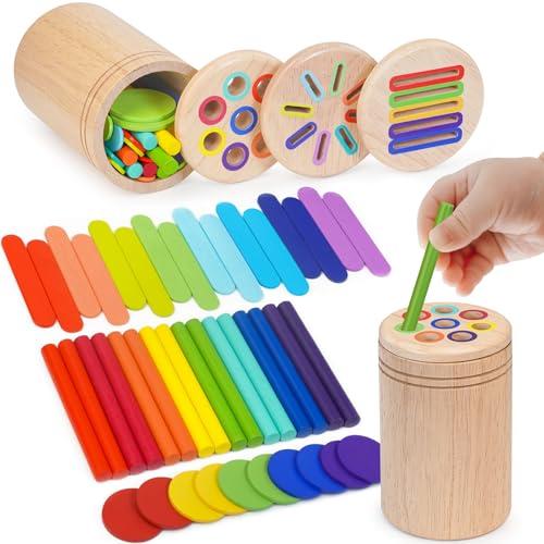 HaoVrisn Giochi Montessori 3 in 1 per Bambini 1-4 Anni