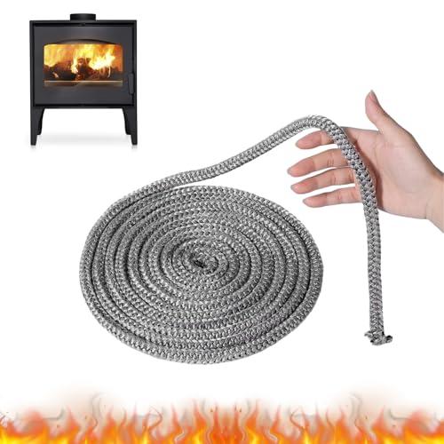 Guarnizione Stufa a Pellet 6 mm x 2.5 m in Fibra di Vetro