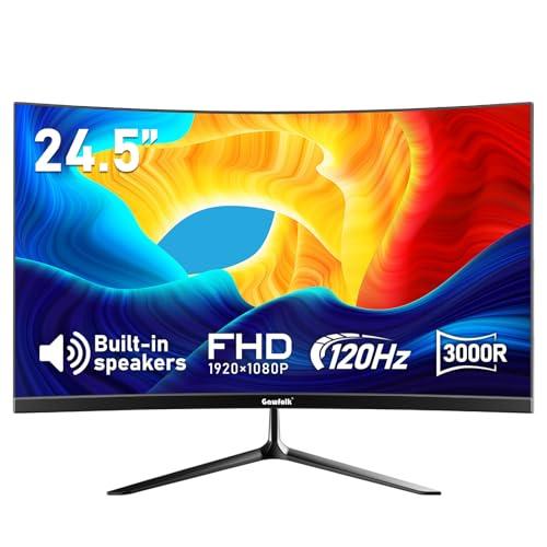 Gawfolk Monitor da Gaming Curvo 24.5