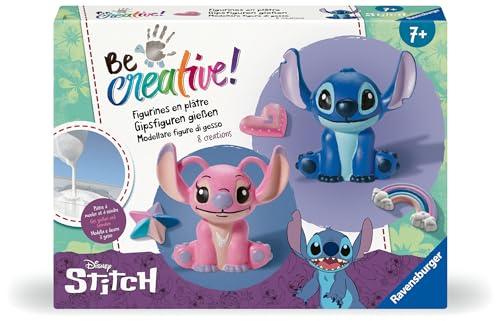 Ravensburger - Be Creative Maxi, Stitch, Gioco Creativo Fai da Te, Lavoretti Creativi, Creazioni in Gesso, Idea Regalo Bambino e Bambina 7+ Anni