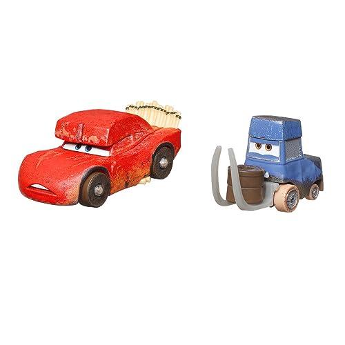 Disney Pixar Cars Saetta McQueen e Pitstoposaurus Diecast 2 Pack Cars