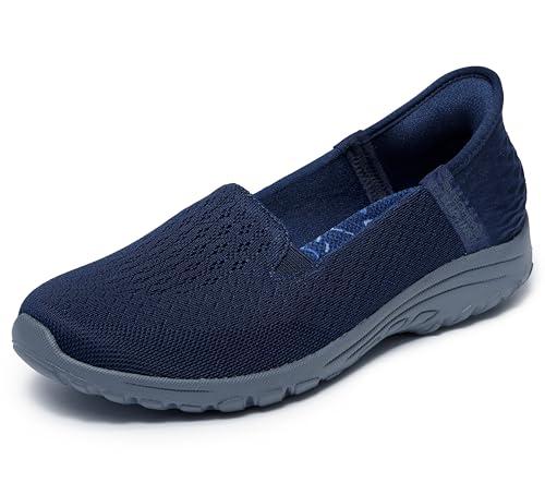 Skechers Reggae Fest 2.0 Guiding Light, Scarpe Donna, Navy Mesh