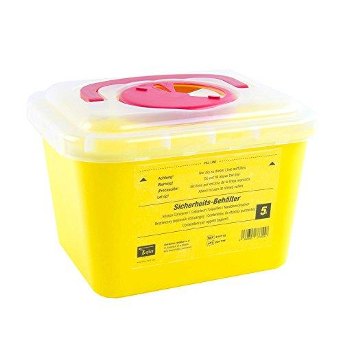 Teqler T-314115 Contenitore per oggetti taglienti, 5 l