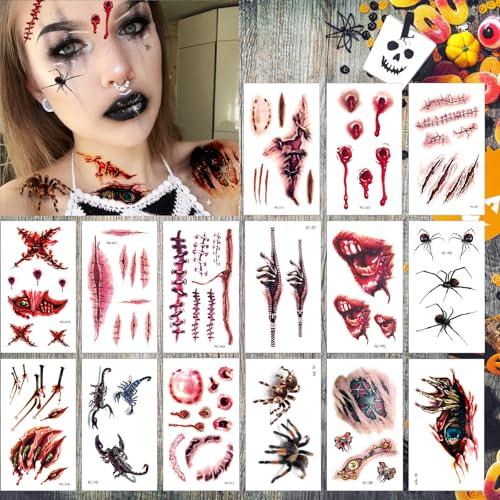 Tatuaggi Temporanei Halloween: Trasformati in un Orrore Realistico
