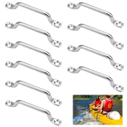 Rairsky 10 Pezzi Cinghie a Occhiello in Acciaio Inox per Kayak e Canoe