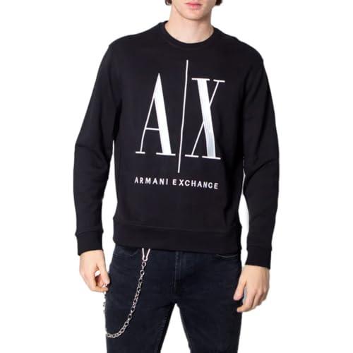 ARMANI EXCHANGE Icon Project, Felpa, Uomo, Nero (Black 1200), XS