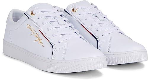 Tommy Hilfiger Signature Sneaker Donna Bianco