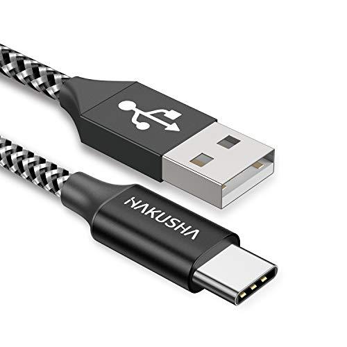 HAKUSHA Cavo USB C 3 Metri in Nylon Intrecciato per Ricarica Rapida e Trasferimento Dati