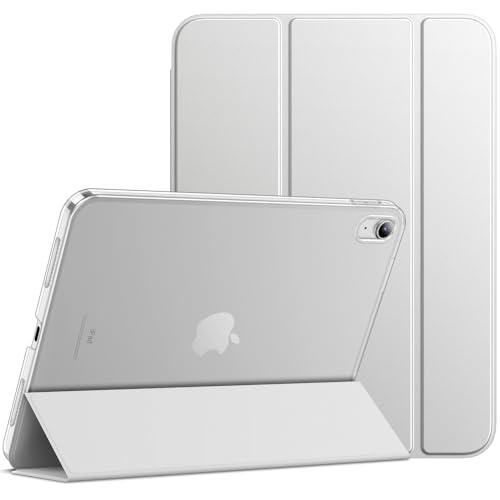 JETech Custodia per iPad 10 (10,9 Pollici, Modello 2022, 10ª Generazione), Supporto Sottile con Retro Rigido Cover con Auto Svegliati/Sonno (Argento)
