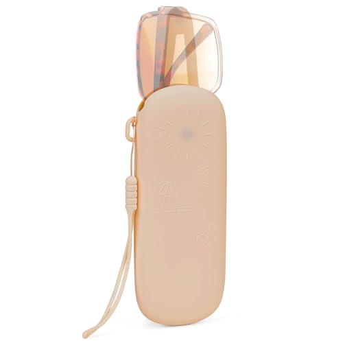 Linkidea Custodia per Occhiali da Sole Extra Large in Silicone Kaki