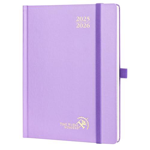 Agenda 2025 2026 Settimanale Verticale POPRUN Viola Chiaro