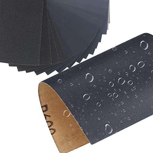 Set Carta Vetrata 45 Pezzi Grana 120-7900 per Levigatura a Secco e Umido