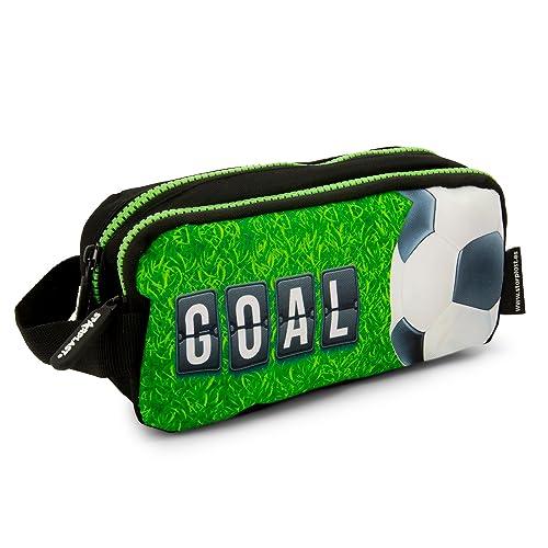 Astuccio Scuola Starplast Design Calcio - 2 Scomparti, Appendiabiti, Tessuto Resistente