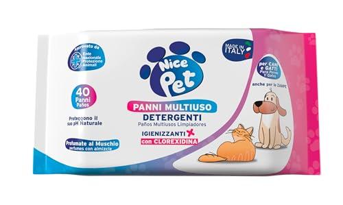 Nice Pet Salviette Multiuso Detergenti Igienizzanti per Cani e Gatti