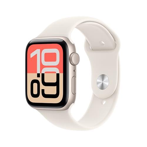 Apple Watch SE 3 GPS, Cassa 44 mm in alluminio galassia con Cinturino Sport galassia - M/L