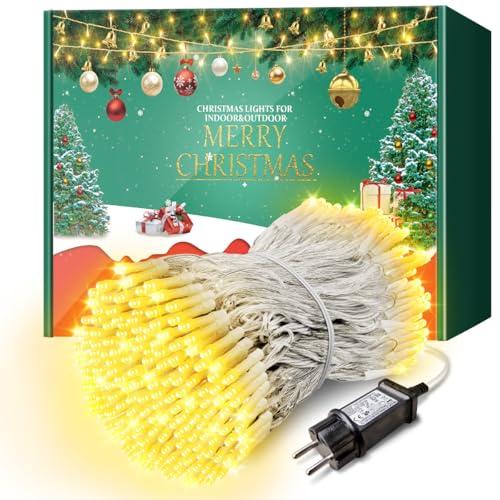 ARKOCHIC 35M Luci Natale Esterno, 300 LED Bianco Caldo