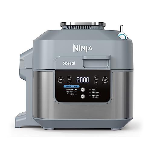 Ninja Speedi Pentola Elettrica Rapida 10 in 1, Friggitrice ad Aria, 5,7 l, Grigio, ON400EU