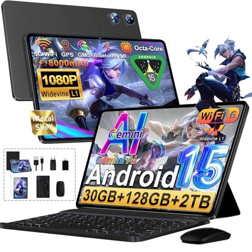 Tablet Android 15 10 Pollici 2026 con 5G WiFi, 30GB RAM e Tastiera Inclusa