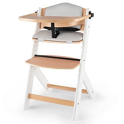 Kinderkraft Seggiolone Pappa in Legno ENOCK Bianco