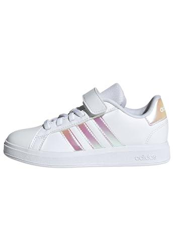 adidas Unisex - Bambini e Ragazzi Grand Court 2.0 Shoes Children, Cloud White/Iridescent/Cloud White, 29 EU