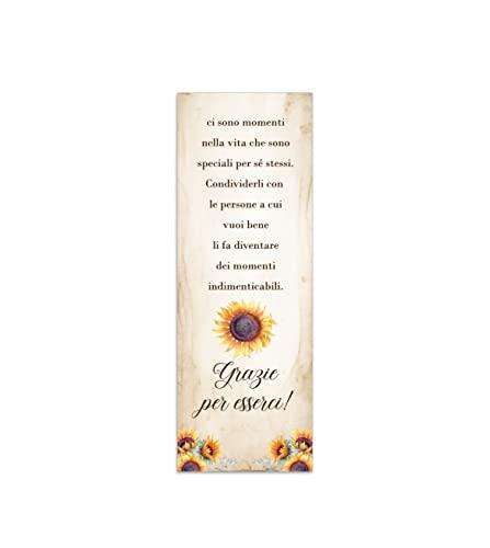 Segnaposto matrimonio girasoli