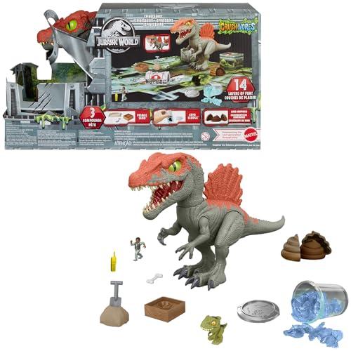 Mattel Jurassic World Crushivores - Spinosauro Cage Crasher