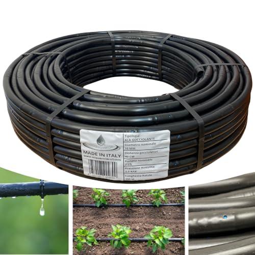 Acquaverde Ala Gocciolante 16 mm Passo 40 cm Doppio Foro 2 L/h SUPER - Rotolo 100 mt