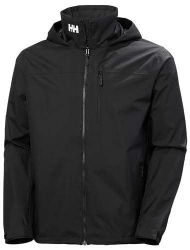 Helly Hansen Men's Crew Hooded Jacket 2.0, Black, 2XL