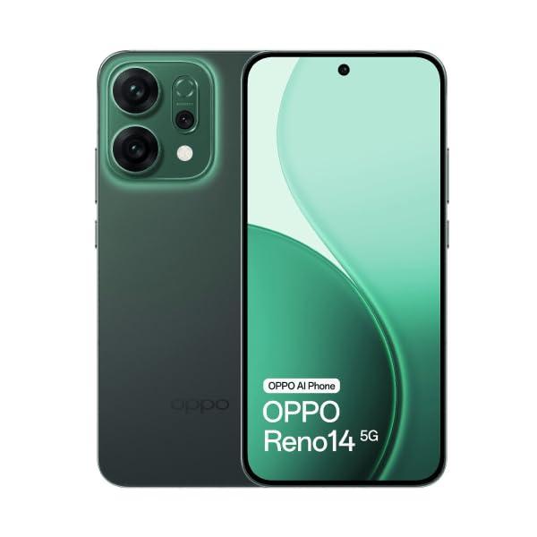 OPPO Reno14 5G Verde (Luminous Green) 12GB RAM 512GB Memoria Interna Dual SIM