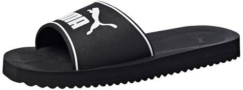 PUMA Unisex Purecat 2.0 Sandalo Scivolante, Nero/Bianco