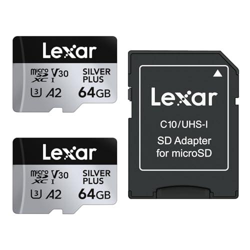 Lexar Silver Plus 64GB Micro SDXC UHS-I (2 pezzi)