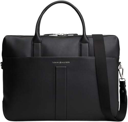 Tommy Hilfiger TH Relaxed Computer Bag AM0AM13655 - Borsa Porta PC Uomo Nera