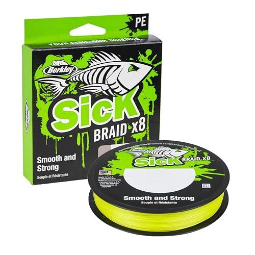 Berkley Sick Braid Treccia da Pesca Unisex, Verde Fiamma, 0.06mm, 5.4kg