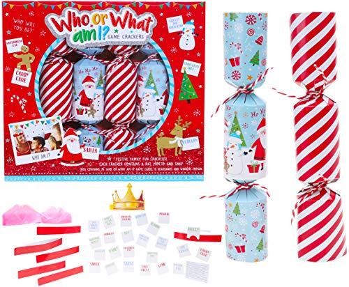 Toyland® Confezione da 6 - Chi o cosa sono? Gioco Christmas Crackers - Giochi per feste di Natale - Cat F1