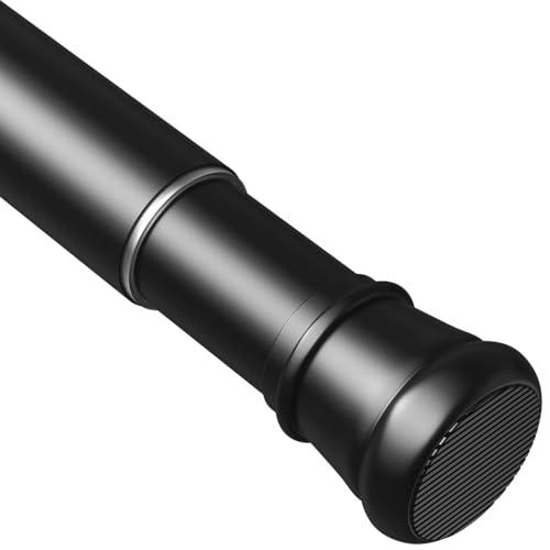 Asta di Tensione per Tende Senza Trapano, Estensibile 73-140 cm, Nera