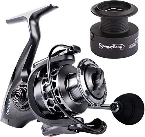 Sougayilang Mulinello da Pesca 13+1BB - Leggero e Ultra Liscio