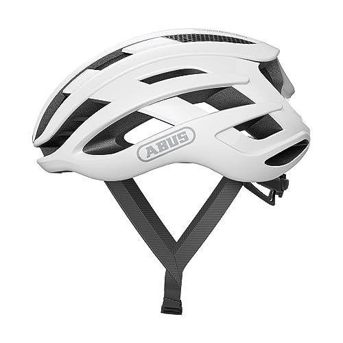 ABUS AirBreaker - Casco da Bici di Alta Gamma Bianco Taglia M