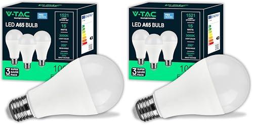 V-TAC 3x Lampadine LED 15W E27