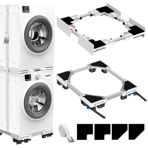 NIUXX Telaio di Collegamento e Base Universale per Asciugatrice e Lavatrice