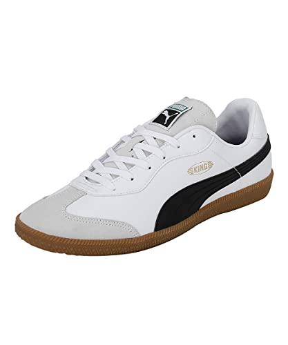 PUMA King 21 IT Scarpe da Calcetto Unisex - Bianco/Nero/Gomma