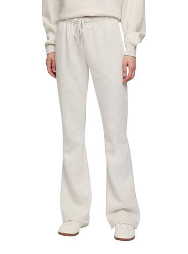 TERRANOVA Pantaloni Tuta Donna a Zampa Avorio Melange