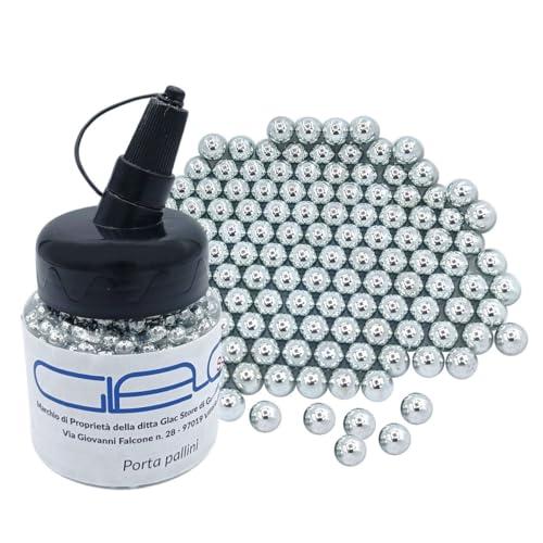 Glac Store® 1000 Pz Pallini in Acciaio 6mm per Softair con Porta Pallini