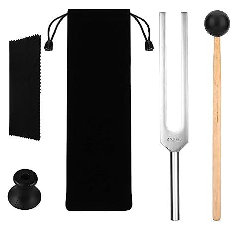 Diapason 432 Hz per Guarigione e Rilassamento con Martello e Tessuto (Argentato)
